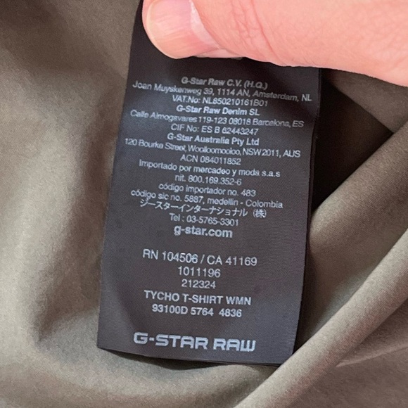 G Star Raw women’s green tee gently worn - Picture 9 of 9